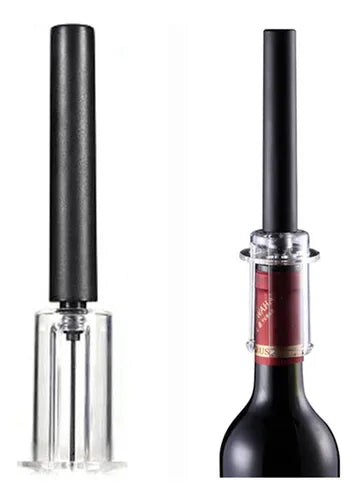 Abridor De Vinho Garrafa Automático Saca Rolhas Elétrico Cor Preto